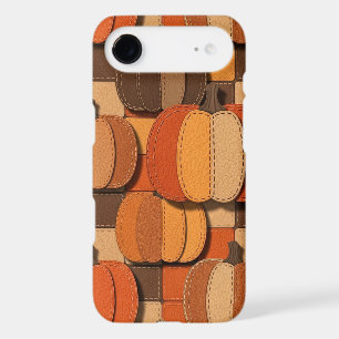 Motif sans couture de citrouille en faux patchwork