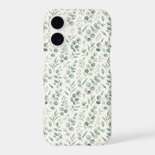 Motif sans couture de feuilles d'eucalyptus minima