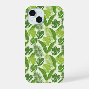 Motif sans couture de feuilles tropicales & Monste