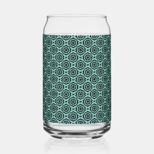 Motif sans couture de fleurs noir sarcelle