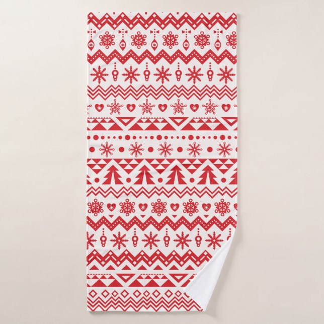 Motif sans couture de Noël (Serviette de bain)