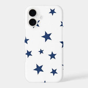 Motif sans couture étoilé bleu marine classique