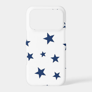 Motif sans couture étoilé bleu marine classique
