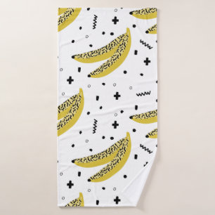 Motif sans soudure en été avec bananes dans pop ar