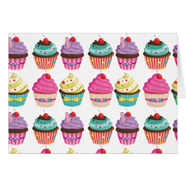 Motif savoureux de petit gâteau (Devant horizontal)