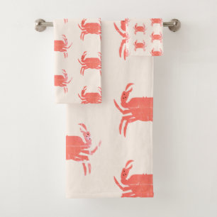 Motif Simple Crabe Océan Ton Terreux