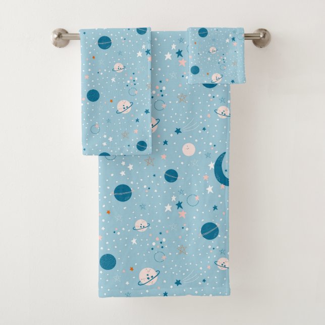 Motif Sky & Space bleu (En situation)