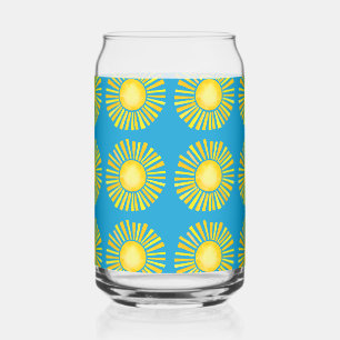 Motif soleil orange et jaune