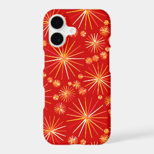 Motif Sputnik de milieu de siècle, Rouge profond