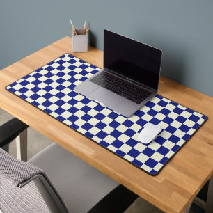 Motif style Carré marine et crème