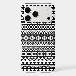 Motif stylisé aztèque noir et blanc