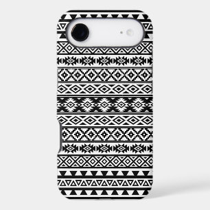 Motif stylisé aztèque noir et blanc