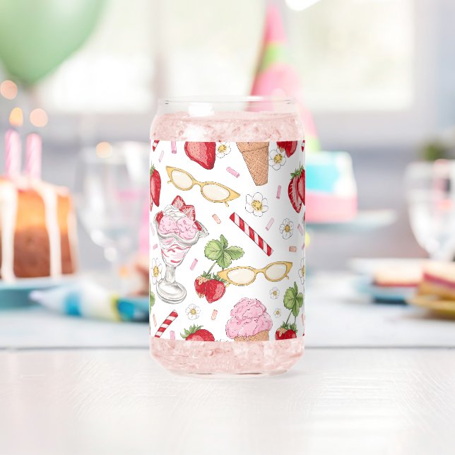 Motif Sundae fraise (Insitu (Anniversaire))