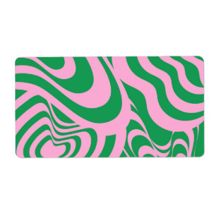 Motif Super Y2K rétro-tordu coloré