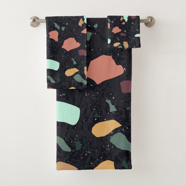 Motif Terrazzo Noir (En situation)