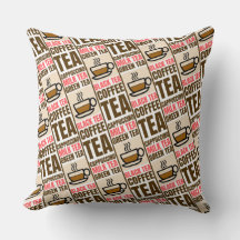 MOTIF THÉ CAFÉ, Oreiller