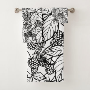 Motif tiré à la main des framboises