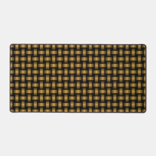 Motif Tissé Orange Noir