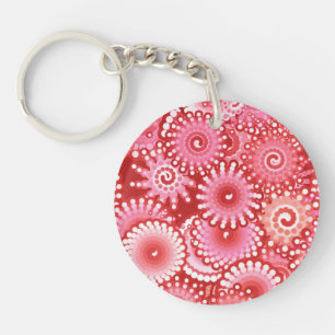 Motif tourbillonnant fractal, nuances de rouge pro