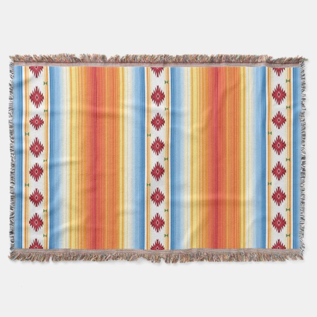 Motif traditionnel de couverture de Serape de (Devant)