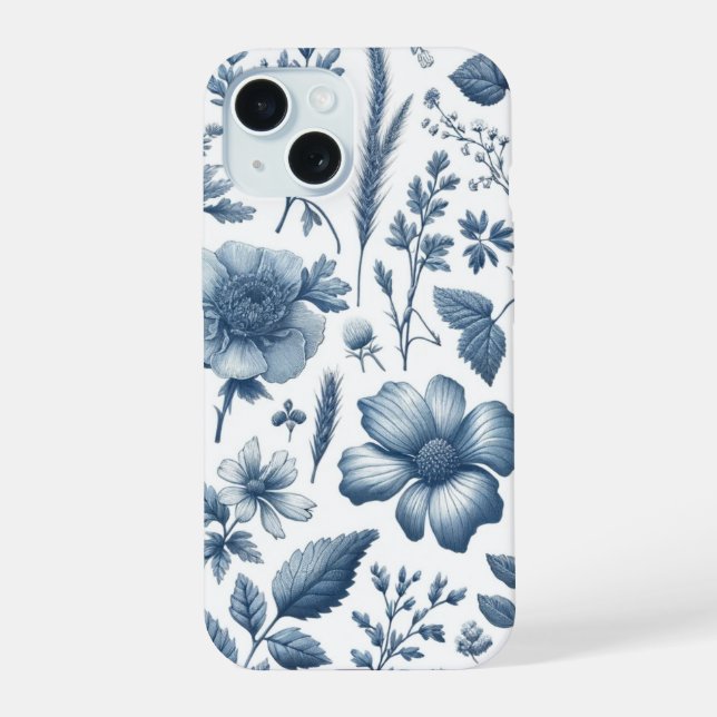 Motif traditionnel de la floraison bleue fine Chin (Verso)