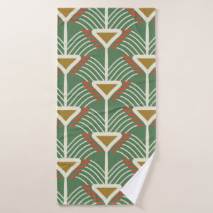 motif transparent vert avec lignes et géométrie sh