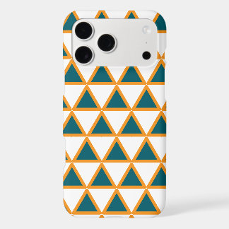 Motif triangle géométrique moderne sarcelle et or