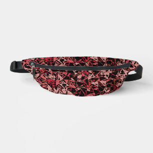 Motif Triangle Rose Rouge