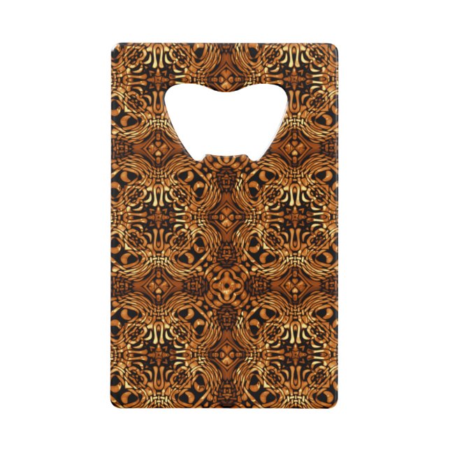 Motif tribal primitif d'or Abstrait (Devant)