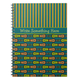 Motif tribal, Turquoise : Carnet spiral