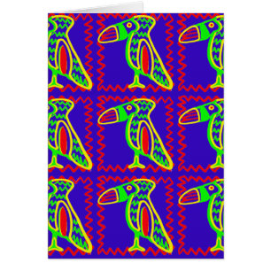 Motif tropical d'oiseau de toucan coloré lumineux