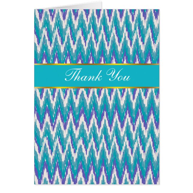 motif turquoise et Amethyst iKat ZigZag (Devant)