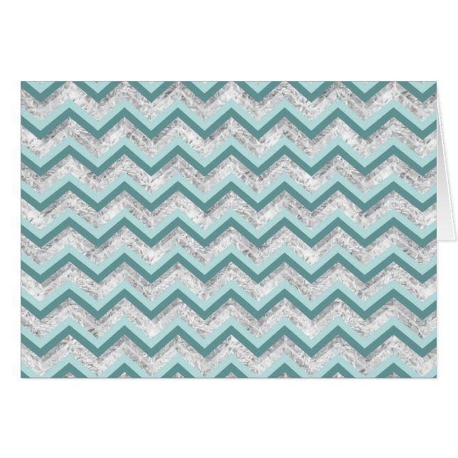 Motif turquoise et Crystal Zigzag (Devant horizontal)
