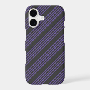 Motif ultra violet et charbon cinq rayures