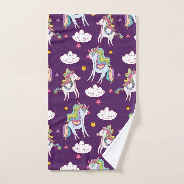 Motif Unicorn Funny Magic Horse (Serviette à main)