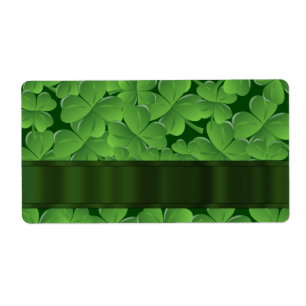 Motif vert de shamrock