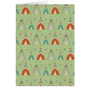Motif vert de Teepee d'étape   de Geo de sud-ouest