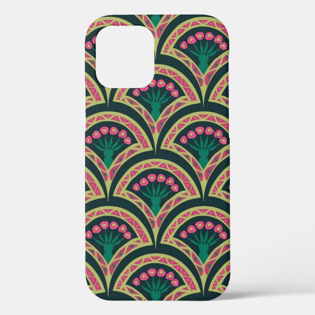 motif vert en forme de coque (Verso)