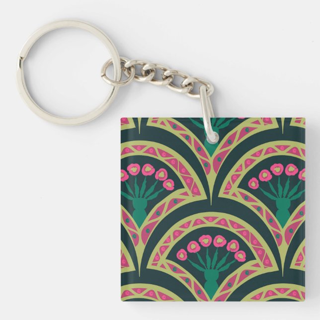 motif vert en forme de coque (Devant)