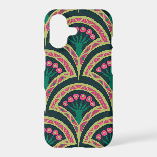 motif vert en forme de coquille