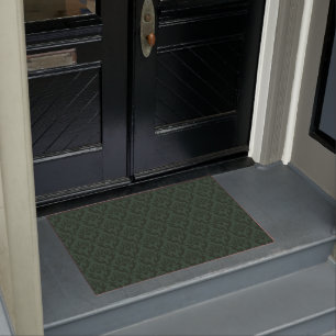 Motif victorien vert - tapis de porte