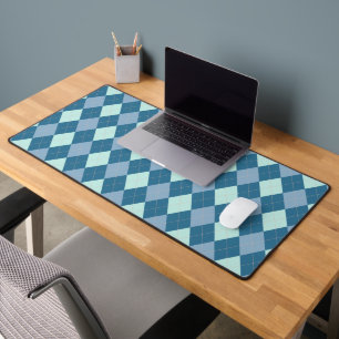 Motif vintage Argyle bleu
