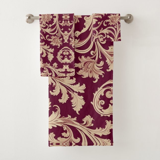 Motif Vintage marron et beige (En situation)