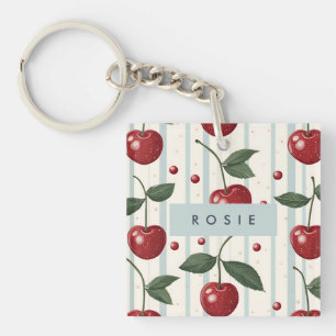 Motif Vintage rétro rouge cerise personnalisé