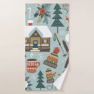 Motif vintage sans couture dessiné à la main avec 