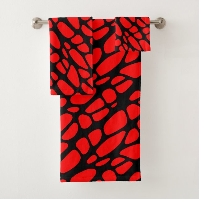 Motif Web gothique rouge et noir (En situation)