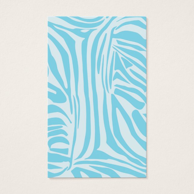 Motif Zèbre Bleu (Devant)