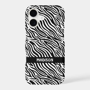 Motif zèbre nom personnalisé
