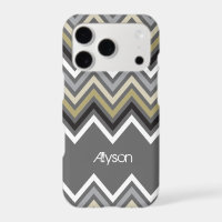 Motif Zig Zag Chevron Tendance & Gris Profond Maus