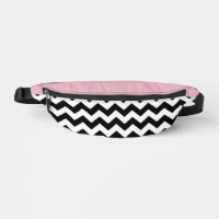 Motif Zigzag noir et blanc, Chevron, rose